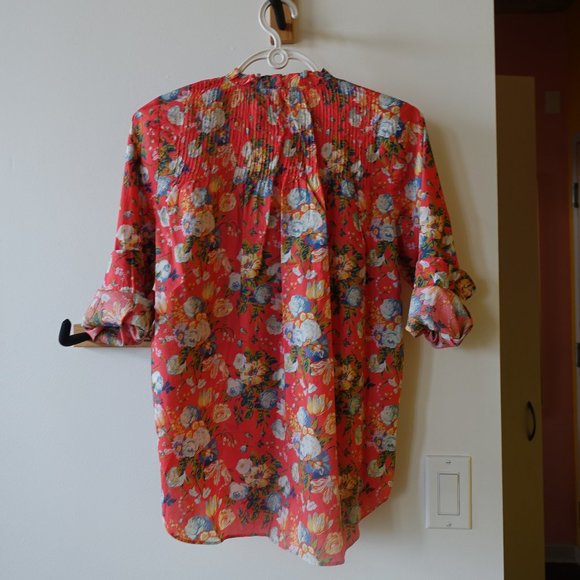 NWT J. Crew X Liberty #L6744 Magical Bouquet floral Popover Shirt 2 0 XS - Picture 15 of 16
